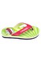 حذاء Pine Kids Flip Flops بطبعة نصية - أخضر وأحمر - 3