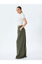 High Waist Pleated Comfortable Fit Wide Leg Pants - 2
