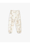 Cotton Pocket Detailed Floral Print Jogger Sweatpants - 2