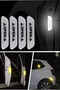 White Car Door Opening Warning Reflector Sticker Sticker 4 Pieces - for Night Visibility & Safety - 2
