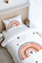 Single Iconic Series Duvet Cover Set - Salmon Rainbow (160X220) - 2