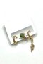 Women's Earrings Imported Special Series 3-Piece Hanging Ring Full Zircon Stone Snake Model Non-Tarnish Earrings - 2