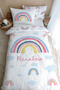 Single Duvet Cover Set (Without Sheets) 160X220 cm - for Baby Series - Pink Rainbow - 4