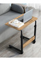 Height Adjustable Laptop Stand - Atlantic Pine (Wheeled) Oval Edge - 60X40