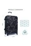 Matrix ABS Hardside Spinner Luggage 3 Pcs Set -BLACK - 7