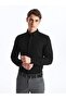 Southblue Black Slim Fit Men's Long Sleeve Shirt - 2