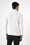 Men's Ecru Turtleneck Thin Knitwear Sweater 20w154 - 5