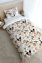 Single Duvet Cover Set (Without Sheets) 160X220 cm - Cartoon Series - Little Mouse and All His Friends Pattern