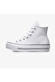 Chuck Taylor All Star Lift Hi Leather Women's White Sneaker - 3