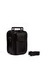 Men's Hand and Shoulder Bag with Telephone Compartment, Steel Case, Black Color, Daily Use - 6