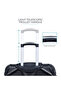 MATRIX 3 Pieces Hard Side Luggage Set - Black - 3