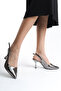 Women's Special Shiny Mirrored Design Stiletto in Metallic Colors - 4