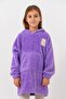 Wellsoft Double-Sided Fleece Kangaroo Hooded Children's Wearable Home Blanket Oversize Sweatshirt - 3