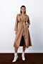 Long Leather Women's Trench 665-6517 - 3