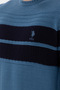 Men's Slim Fit Crew Neck Cobalt Sweater 50293041-Vr032 - 7