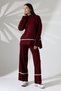 Stretchy Knitwear Oversized Sweater and High Waist Wide Leg Pants with Stripe Black Bottom Top Knitwear Set - 3
