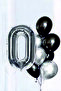 40Inch Silver Colorful Number Foil Balloon - 102cm - 2