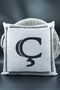 Lettered Throw Pillow Cover Velvet 43x43 Cm Double Sided Letter C Cat Patterned Marriage Proposal Birthday