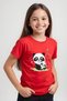 Mother Panda Printed Girls' Short Sleeve T-Shirt - 2