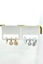 Women's Earrings Imported Special Series 3-Piece Zircon Stone Sun Model Hoop Blackout Earrings - 2