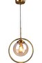 A F N LIGHTINGS E26 Circle Copper Gold Pendant Light