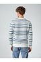 Crew Neck Sweater Ethnic Detailed Acrylic Blend - 4