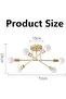 A F N LIGHTINGS Industrial Ceiling Light Fixture 6 Lights Sputnik Chandeliers with Adjustable Arms - 2