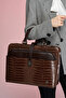 Women's Briefcase Laptop Bag Brown - 6