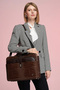 Women's Briefcase Laptop Bag Brown - 7