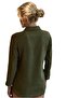 Women's Khaki Emerald Slim Corduroy Shirt - 5