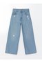 Lcw Kids Girl's Jeans Trousers with Adjustable Elastic Waist