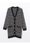 Peak New Season V-Neck Patterned Women's Knitwear Cardigan - 5