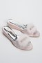 Women's Low Heel Feather Dowry Slippers