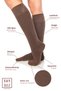 Bamboo Women's Knee-Length Brown Long Seamless Socks 3-Piece / Pants Socks / Skin-Free Socks - 2