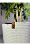 Beyzam Home Wicker Flower Pot Round Multi-Purpose Basket Flower Pot Diameter 23 Size 20 - 3