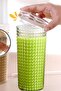 550ml Glass Cup with Lid and Glass Straw – Borosilicate Glass, Reusable, - 4