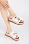321 -Elegant Buckle Detailed Orthopedic Slippers - 3