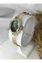 Vintage Gold Inside Green Women's Wristwatch - 7