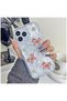 Apple iPhone 11 Pro Max Compatible Case Butterfly Floral Silicone Case Rose Gold