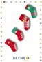 4 Pairs of Towel Cotton Winter Christmas Christmas Patterned Boys and Baby Socks - 3