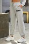 Gray Nasa Women's High Waisted Jogger Sweatpants