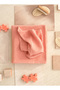 Peach Color Waffle Towel - Set of 4, 30X30 - 3