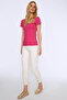 Round Neck Basic T-Shirt Fuchsia - 3