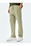 Cotton Blend Pocket Detailed Regular Fit Fleece-Lined Lace-Up Waist Winter Sweatpants - 3