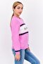 Women Crew Neck Brand Logo Sweater, Lilac - 2