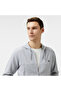 Men's Relaxed Fit Hooded Gray Sweatshirt - 4