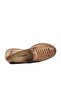 Cream Genuine Leather Women's Casual Shoes - 5