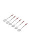 DC1625 6Pcs Stainless Steel Tea Spoon - Floral Handle Pattern Cutlery