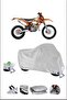 قفل KTM 125EXC متوافق مع غطاء دراجة نارية مقاوم للماء ومتين - رمادي