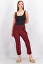 Women Regular Fit Allover Palazzo Pants, Red - 2